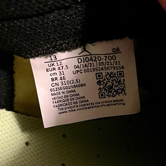 NWT Jordan Series .03 Dear 90's Size 13 - Picture 12 of 16